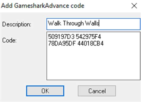GameShark Cheats & the Codebreaker to Walk Through Walls in .